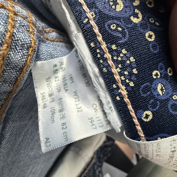 Levi's 525 Jeans Men 32x32 Perfect Waist Straight Fit Light Stonewash Distressed - Picture 3 of 5